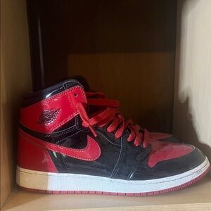 Nike Air Jordan High-Top Sneakers - Black and Red